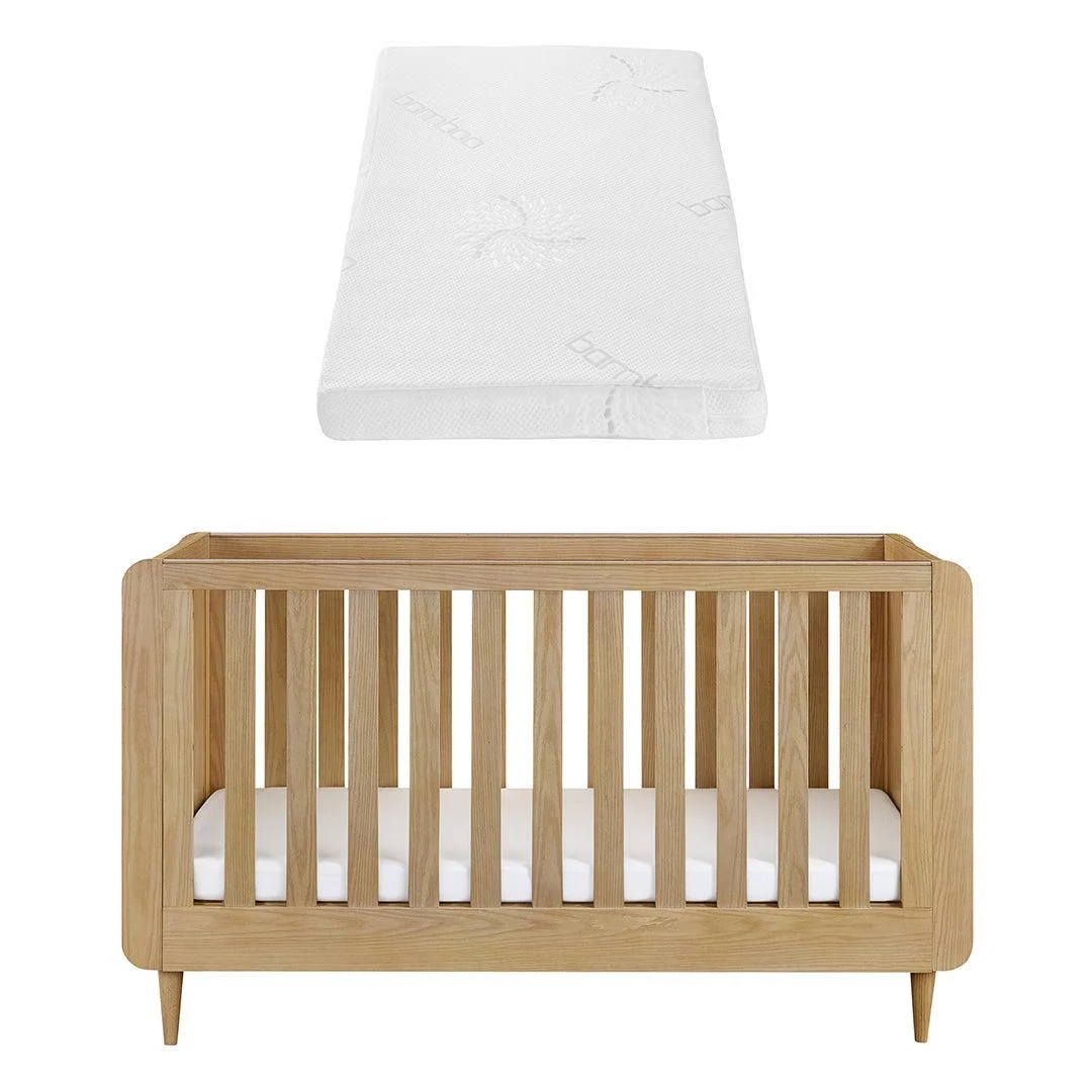 Tutti Bambini Japandi Cot Bed - Light Oak - Image 16