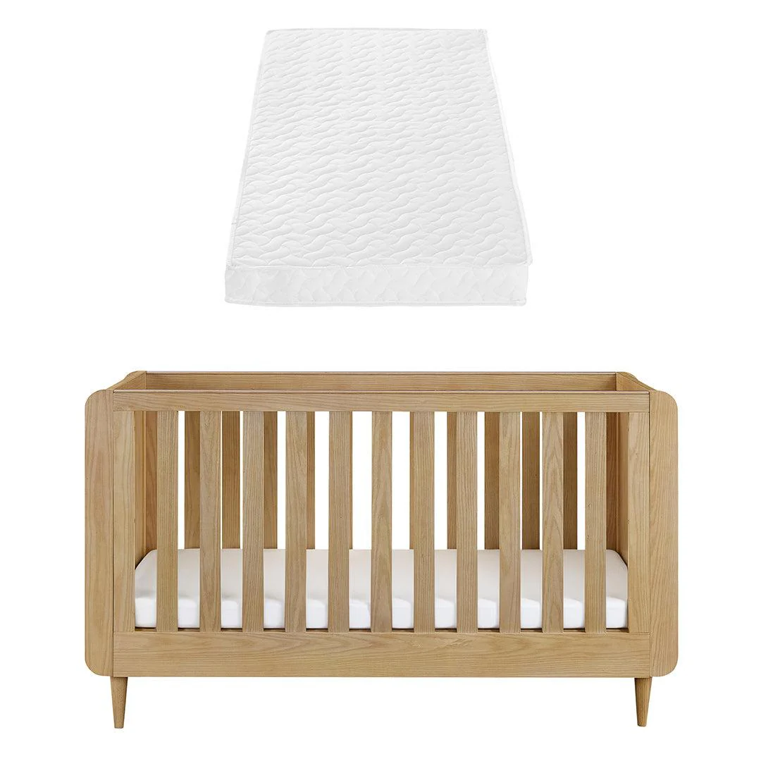 Tutti Bambini Japandi Cot Bed - Light Oak - Image 17