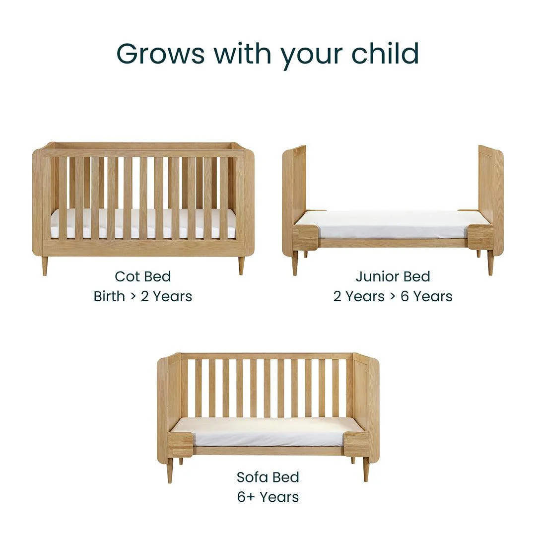 Tutti Bambini Japandi Cot Bed - Light Oak - Image 8