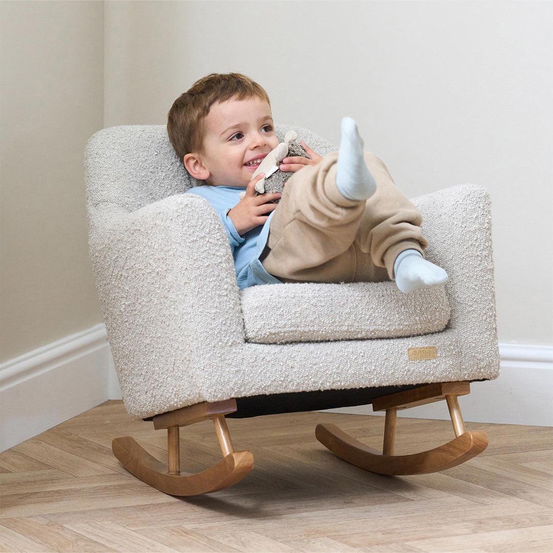 Tutti Bambini Jonah Mini Me Children's Rocking Chair - Boucle Mushroom - Image 6