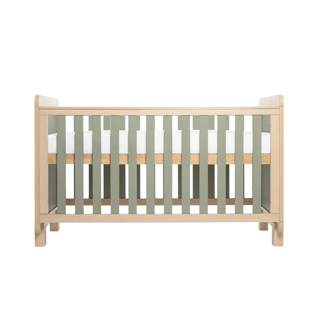 Tutti Bambini Kuba Cot Bed - Golden Oak / Sage Weave - Image 10