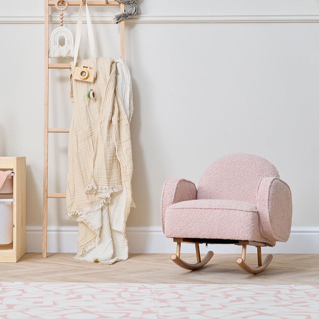 Tutti Bambini Micah Mini Me Children's Rocking Chair - Blush - Image 10
