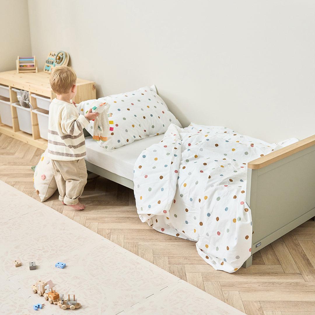 Tutti Bambini Misha Cot Bed - Sage / Golden Oak - Image 15