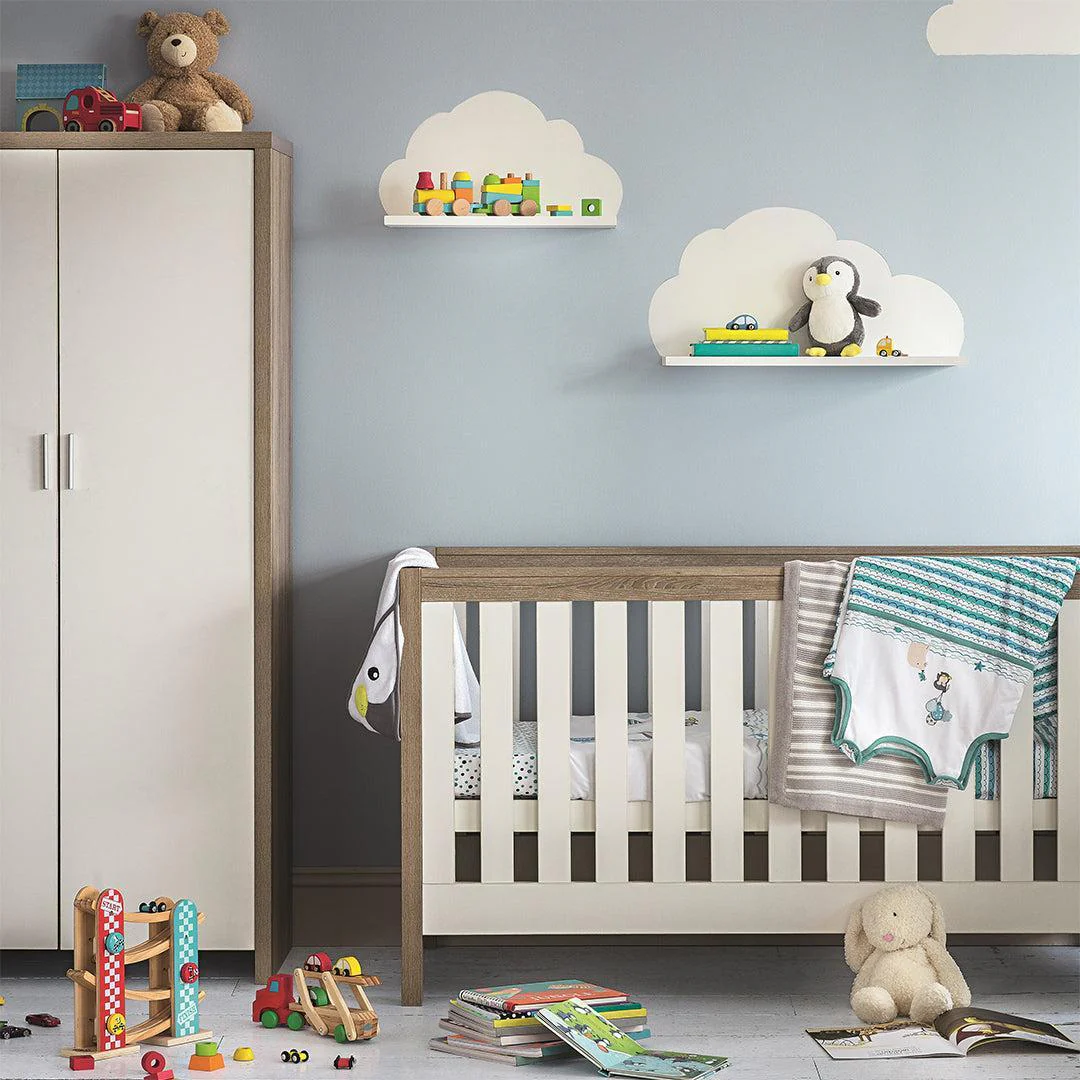 Tutti Bambini Modena 3 in 1 Cot Bed - White/Oak - Image 3