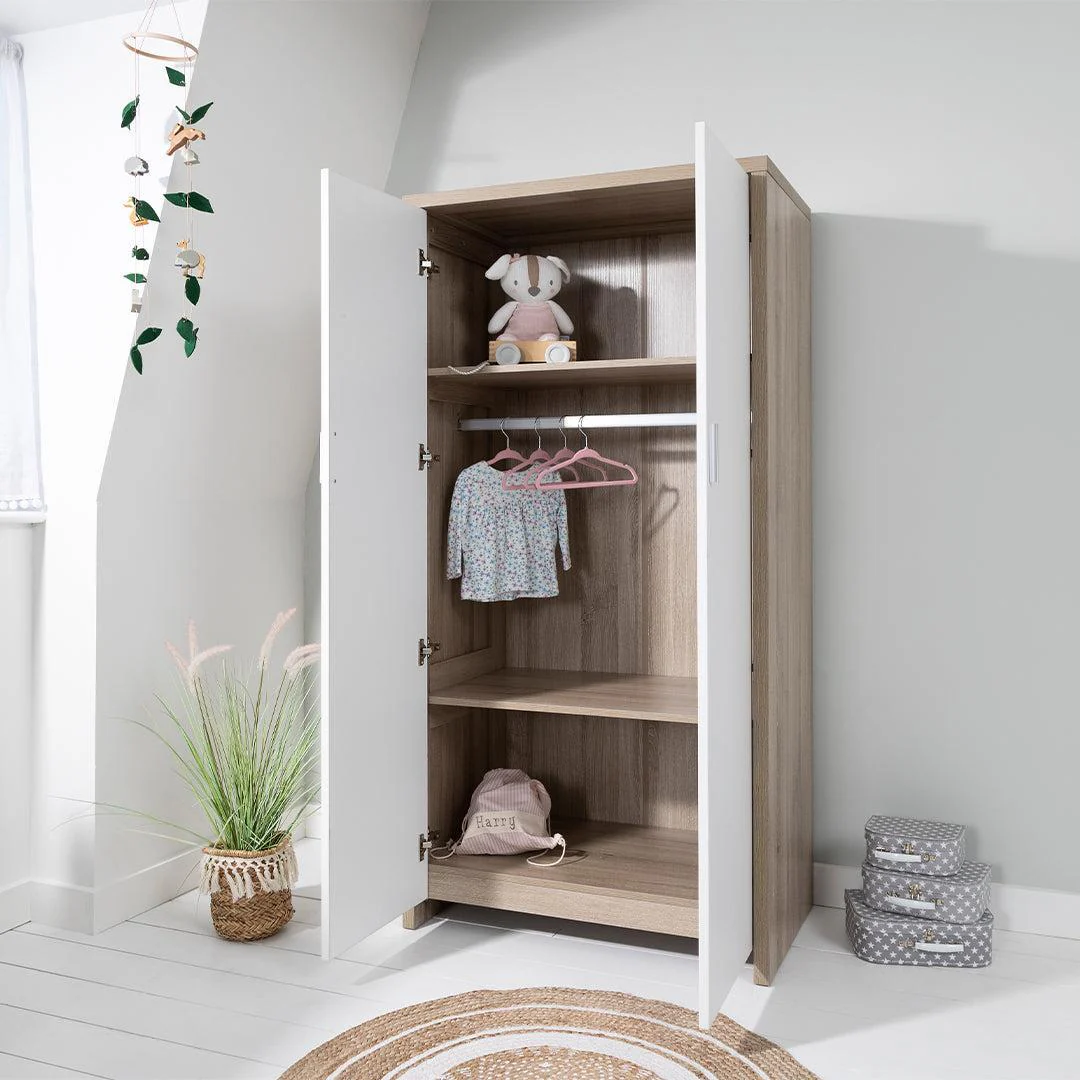 Tutti Bambini Modena Wardrobe - White/Oak - Image 2