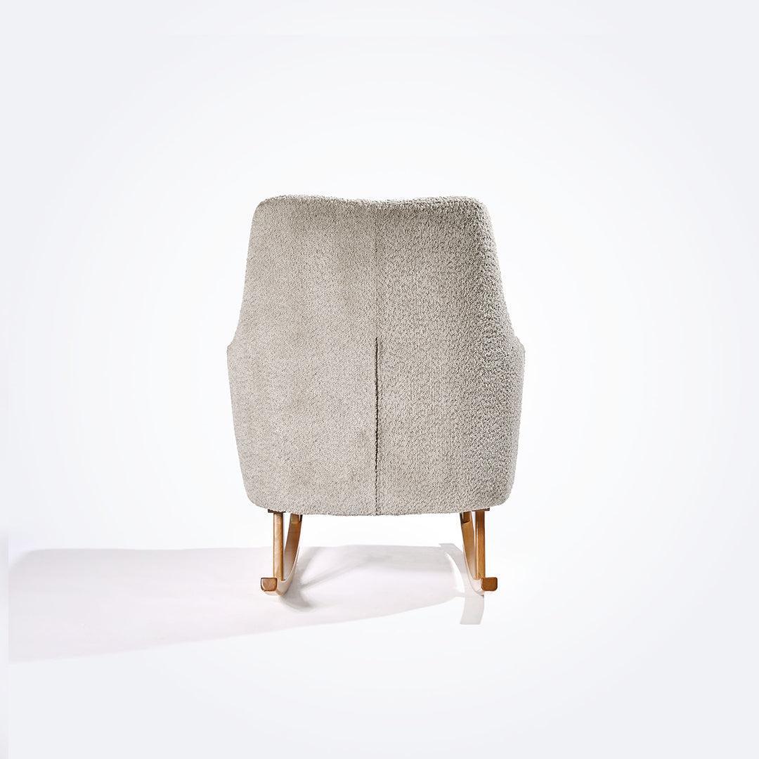 Tutti Bambini Oscar Luxe Rocking Chair & Footstool  - Teddy Mushroom - Image 12