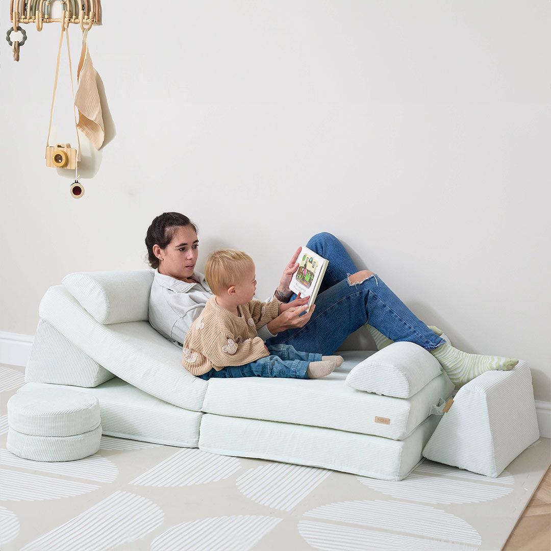 Tutti Bambini Playrama Montessori Kids Play Sofa  - Sea Mist - Image 7