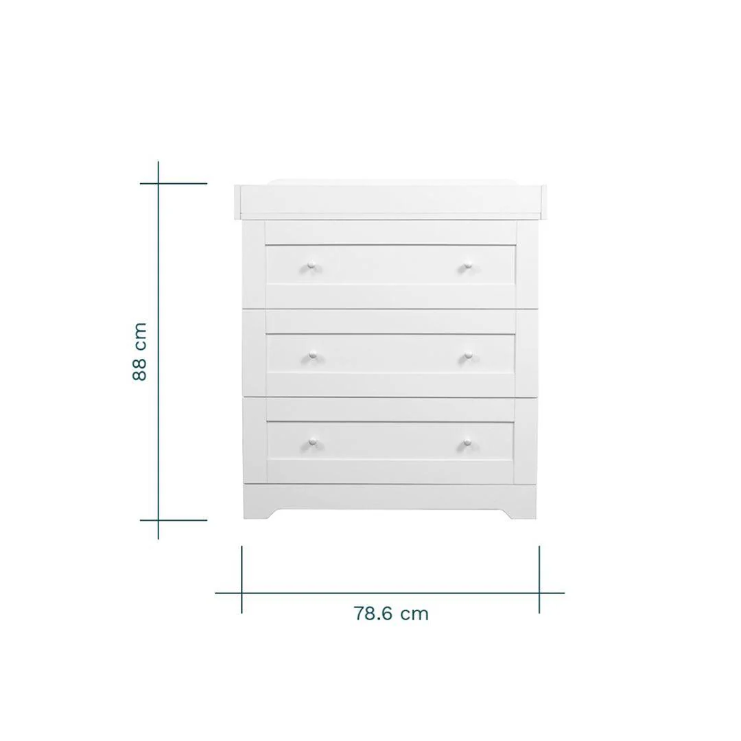 Tutti Bambini Rio Chest Changer - White - Image 3