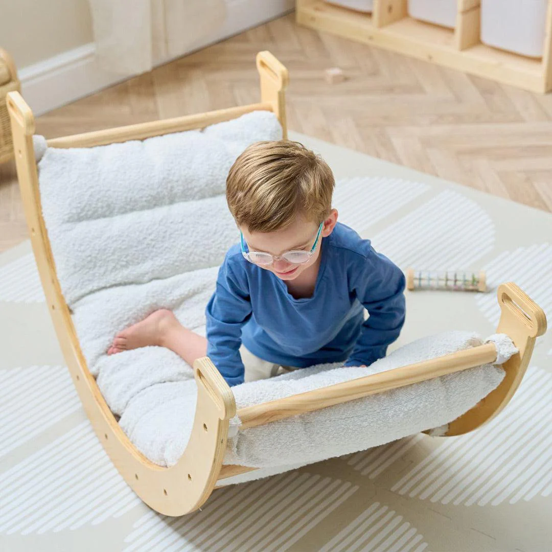 Tutti Bambini Scala Montessori Pikler Rocking Frame Cushion - Natural - Image 5