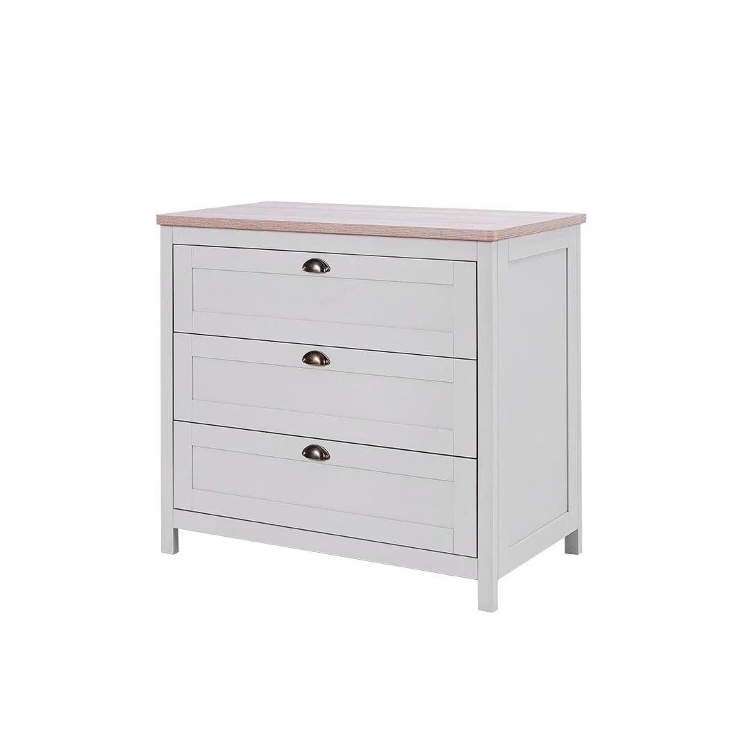 Tutti Bambini Verona Chest Changer - Dove Grey/Oak - Image 4