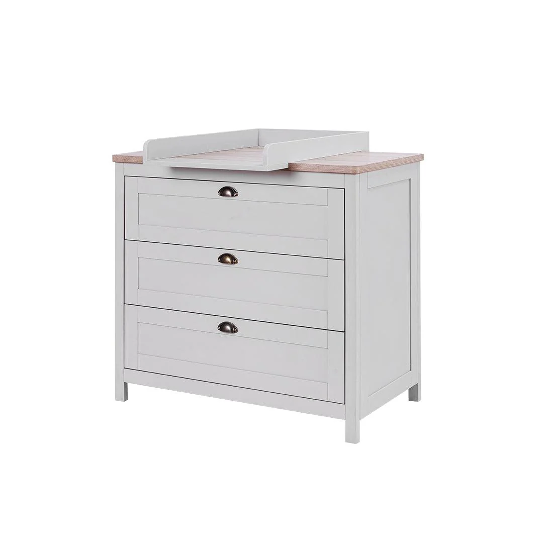 Tutti Bambini Verona Chest Changer - Dove Grey/Oak - Image 5