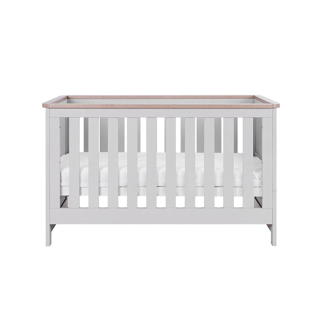 Tutti Bambini Verona Cot Bed - Dove Grey/Oak - Image 4