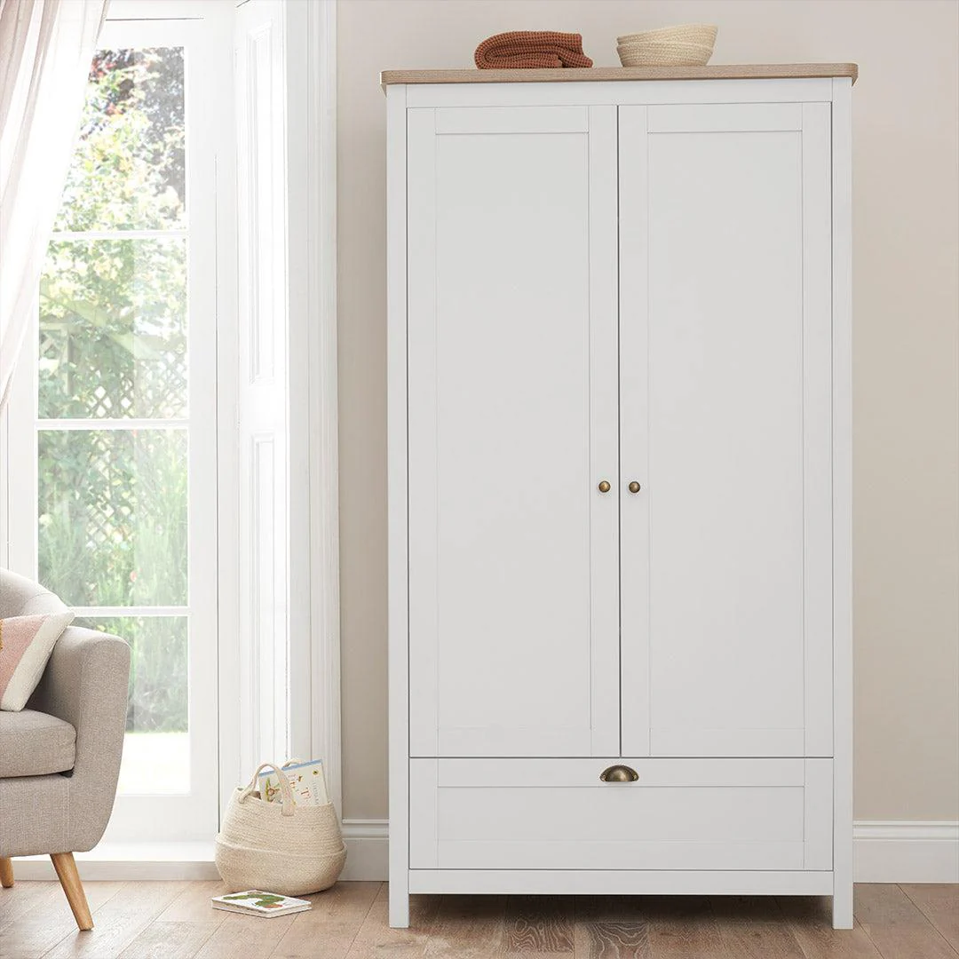 Tutti Bambini Verona Wardrobe - White/Oak - Image 2