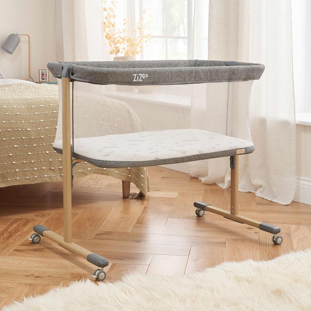 Tutti Bambini ZiZee Essential Crib - Oak/Charcoal - Image 4