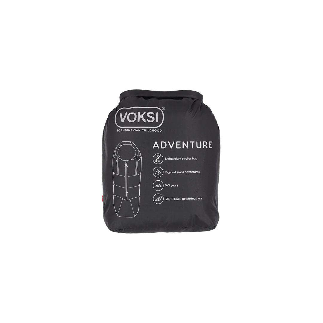 Voksi Adventure Footmuff - Black - Seashell Sand - Image 4