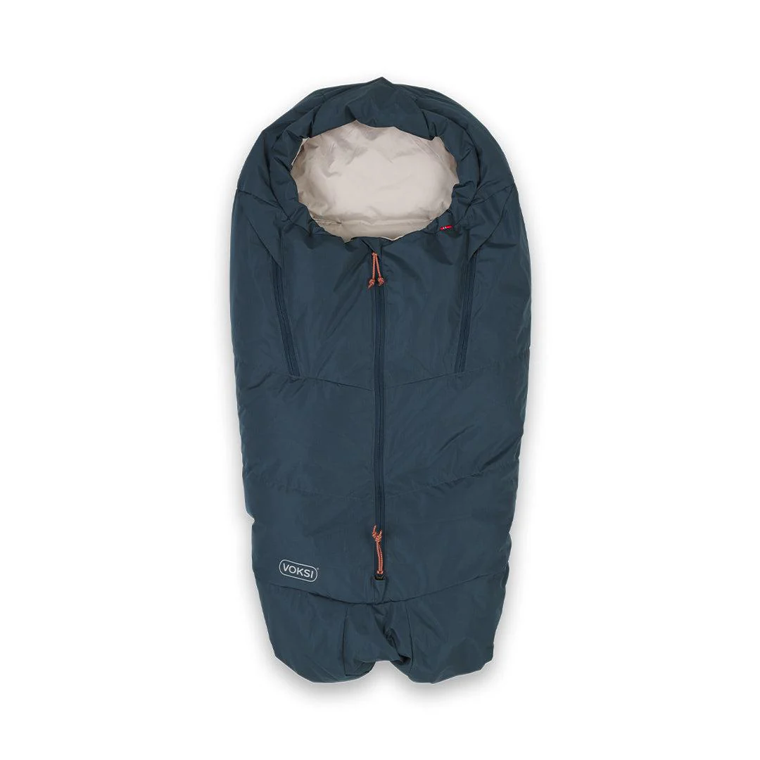Voksi Adventure Footmuff - Poppy Blue - Seashell Sand - Image 7