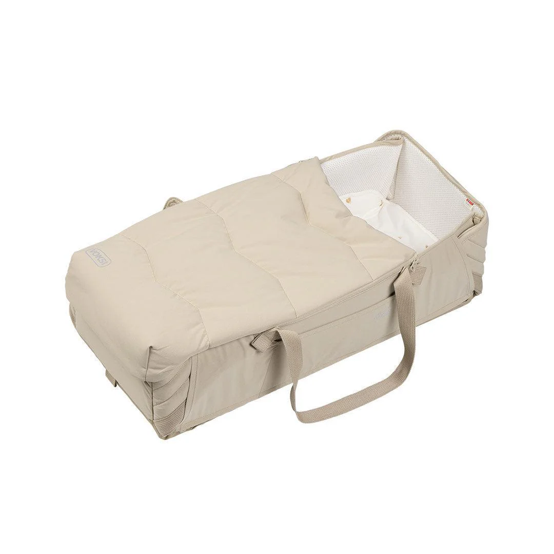 Voksi Carry Me Travel Carrycot - Seashell Sand