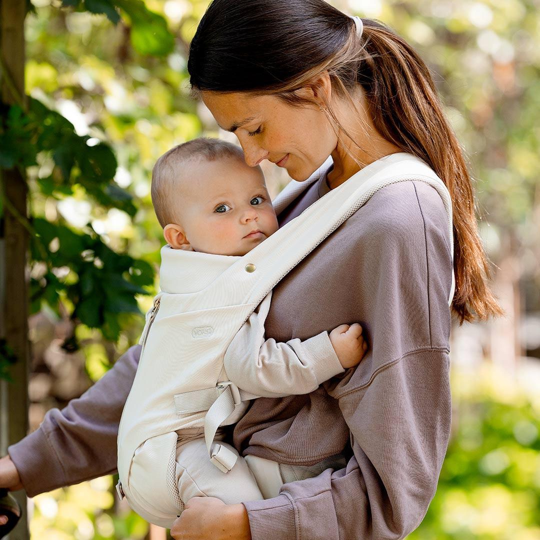 Voksi Huddle Zip On Baby Carrier - Cream - Image 6