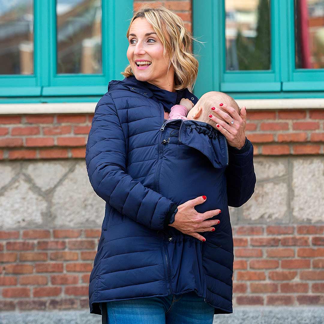 Wombat & Co KOWARI 4-in-1 Babywearing Jacket Set - Blue - Image 3